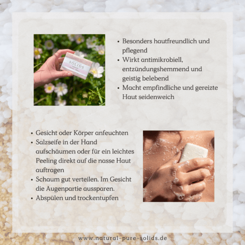 Produktseite Anwendung Salzseife Zitrone-Minze