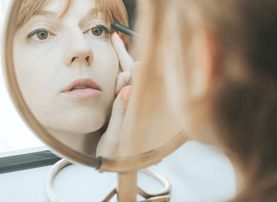 Augen Make-up empfindliche Augen